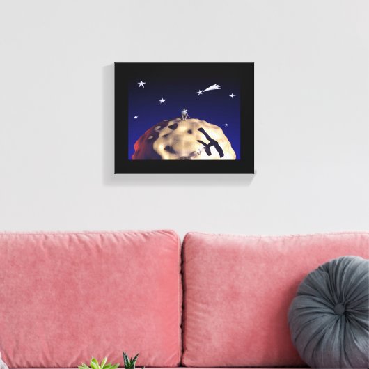 DER KLEINE DRUCK nach "Le Petit Prince - Leinwand (Insitu (Wohnzimmer))