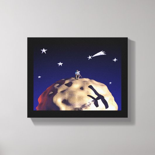 DER KLEINE DRUCK nach "Le Petit Prince - Leinwand (Vorderseite)
