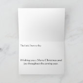 Der kleine Drummer Junge Feiertagskarte (Innenseite)