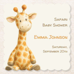 Der kleine Entdecker Safari-Freunde-Baby-Party Untersetzer