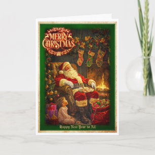 Der kleine Freund des Weihnachtsmanns Karte