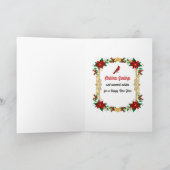 Der kleine Freund des Weihnachtsmanns Karte (Innenseite)