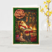 Der kleine Freund des Weihnachtsmanns Karte (Gelbe Blume)