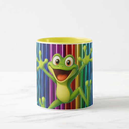 Der kleine Frosch ist witzig Tasse (Zentrum)