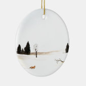 Der kleine Fuchs Keramik Ornament (Rechts)