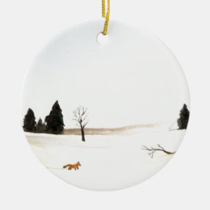 Der kleine Fuchs Keramik Ornament
