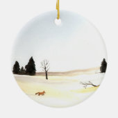 Der kleine Fuchs Keramik Ornament (Hinten)