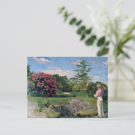 Der kleine Gärtner, Frederick Bazille Postkarte (Stehend Vorderseite)