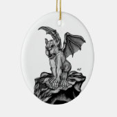 Der kleine Golem Gargoyle Keramik Ornament (Rechts)