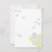 Der kleine Hase ist unterwegs danke Karte. (Rückseite)