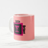 Der kleine Helfer der Mutter Zweifarbige Tasse (Vorderseite Links)