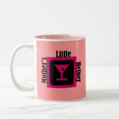 Der kleine Helfer der Mutter Zweifarbige Tasse (Links)
