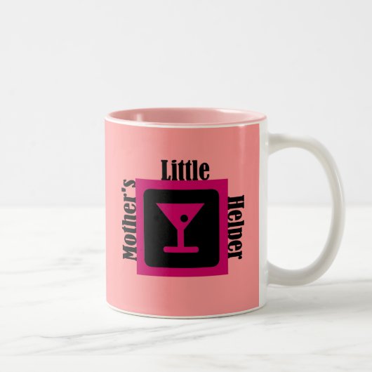 Der kleine Helfer der Mutter Zweifarbige Tasse (Rechts)