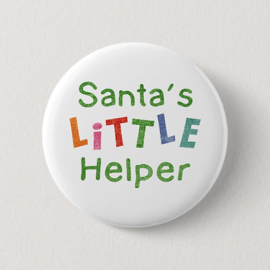 Der kleine Helfer des Weihnachtsmanns Button (Vorderseite)