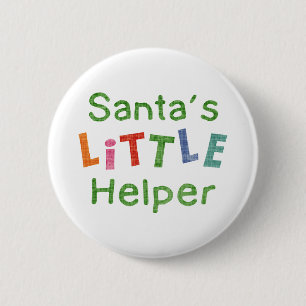 Der kleine Helfer des Weihnachtsmanns Button