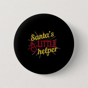 Der kleine Helfer des Weihnachtsmanns Button