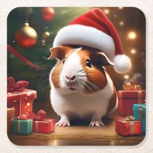 "Der kleine Helfer des Weihnachtsmanns: Das Weihna Rechteckiger Pappuntersetzer