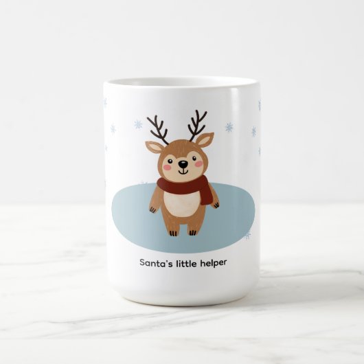 Der kleine Helfer des Weihnachtsmanns Kaffeetasse (Mittel)