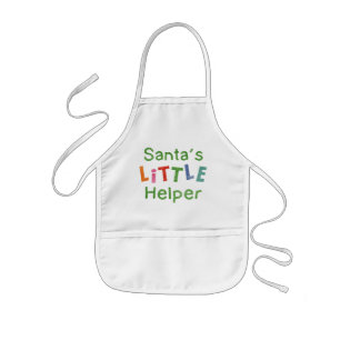 Der kleine Helfer des Weihnachtsmanns Kinderschürze