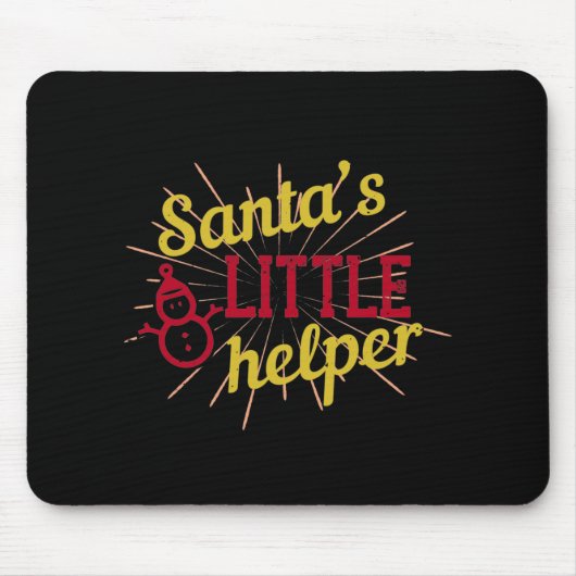 Der kleine Helfer des Weihnachtsmanns Mousepad (Vorne)