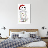 Der kleine Helfer des Weihnachtsmanns Robo-x9 Leinwanddruck (Insitu (Schlafzimmer))