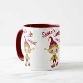 Der kleine Helfer des Weihnachtsmanns Tasse (Vorderseite Links)