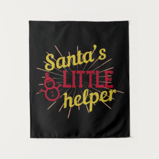 Der kleine Helfer des Weihnachtsmanns Wandteppich