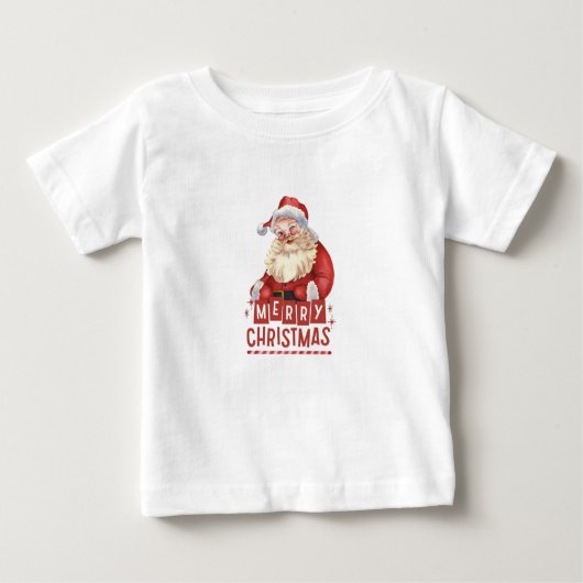 "Der kleine Helfer des Weihnachtsmanns: Weihnachts Baby T-shirt (Vorderseite)