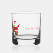 Der kleine Helfer Jolly St. Nick des Weihnachtsman Whiskyglas (Vorderseite)