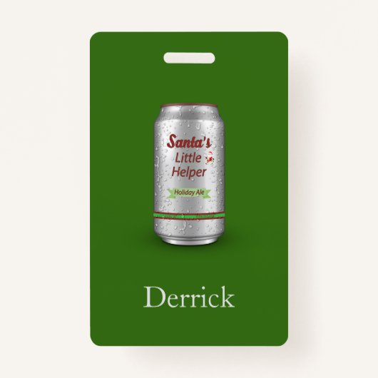 Der kleine Helferbereich des Weihnachtsmanns für d Ausweis (Vorderseite)