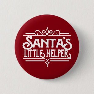 Der kleine Helferknopf des Weihnachtsmanns Button