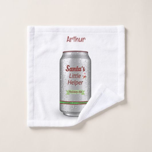 Der kleine Helfershelferael Personalisiert Badhandtuch Set (Waschlappen)