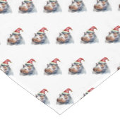 Der kleine Hippo des Weihnachtsmanns Kurzer Tischläufer (Ecke)