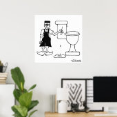 Der kleine holländische Junge hält an einem Leck i Poster (Heimbüro)