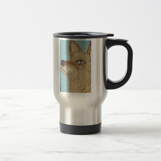 der kleine Hund Reisebecher (Rechts)