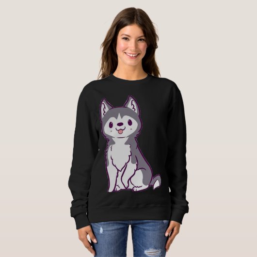 Der kleine Husky Sweatshirt (Vorne ganz)