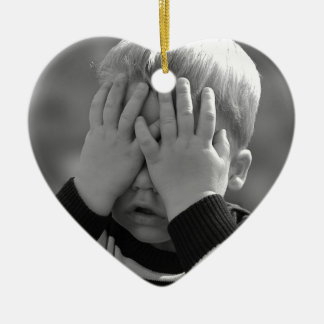 Der kleine Junge der Mutter Keramikornament
