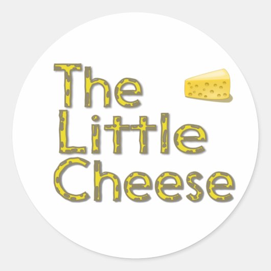 Der kleine Käse Runder Aufkleber (Vorderseite)