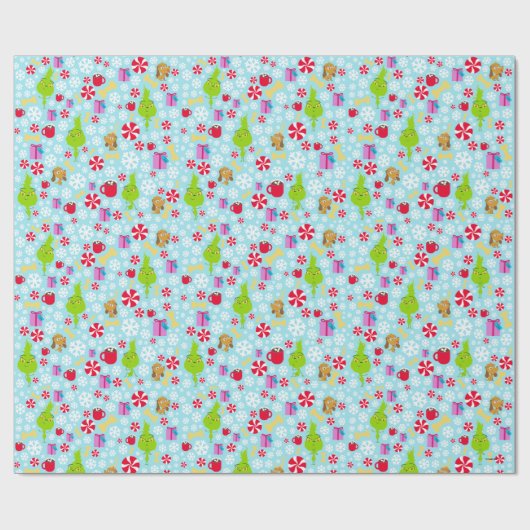 Der kleine Knackpunkt | Blue Snowflake Weihnachtsf Geschenkpapier (Flach)