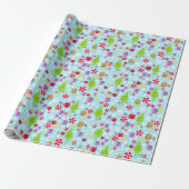 Der kleine Knackpunkt | Blue Snowflake Weihnachtsf Geschenkpapier (Ungerollt)