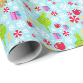 Der kleine Knackpunkt | Blue Snowflake Weihnachtsf Geschenkpapier (Rolleneckpunkt)