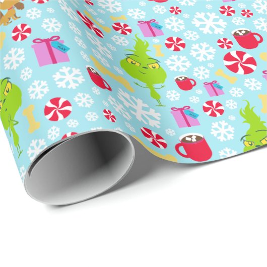 Der kleine Knackpunkt | Blue Snowflake Weihnachtsf Geschenkpapier (Rolleneckpunkt)