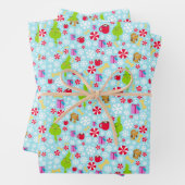 Der kleine Knackpunkt | Blue Snowflake Weihnachtsf Geschenkpapier Set (Beispiel)