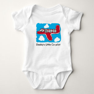 Der kleine Kopilot-einteiliger Baby-Bodysuit des Baby Strampler
