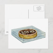 Der kleine Kuchen sagte, er habe mich gegessen, El Postkarte (Vorne/Hinten)