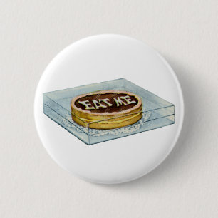Der kleine Kuchen sagte: Iss mich, also tat Alice Button