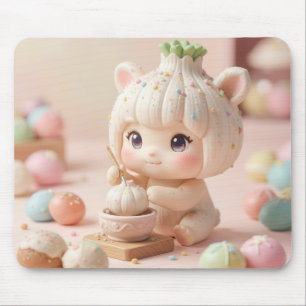 🧄✨ Der kleine magische Knoblauch Mousepad
