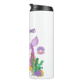 Der kleine mermaid Thermal Tumbler Kundenname Thermosbecher (Nach rechts gedreht)