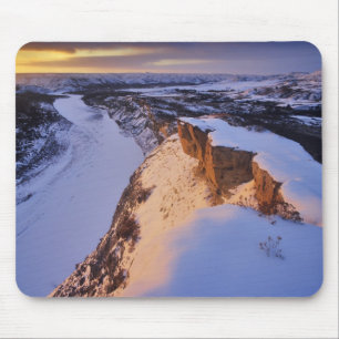 Der kleine Missouri-Fluss im Winter Mousepad