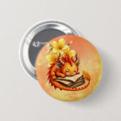 Der kleine mystische Drache. Button (Vorne & Hinten)